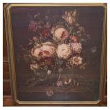 Joseph Burger "Rosen in Vase" Framed Fine Art