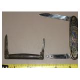 (2) Vtg Pocket Knives: Eskilstuna Dragon 2 Blade