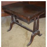 Rockford Antique Brass Pawfoot Accent Table 25.75x