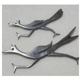 (2) Vtg Singin Sam 925 Sterling Roadrunner Pins
