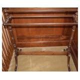 Vtg Lee Mell Signed Wooden 3 Dowel Quilt Rack