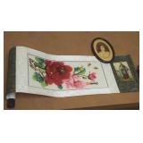 3pc Home Decor Lot w/ Jesus Christ Oval Framed
