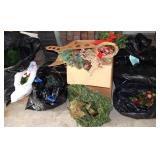 Christmas / Holiday Decor Lot w/ Wreaths, Sock