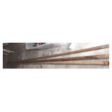 Vintage 36 Foot Tall 3part Wooden Flag Pole