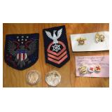 US Military Aide Patch + National Cathedral Coin +