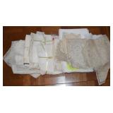 Collection of Antique/Vtg Linens w/ Crochet Work+