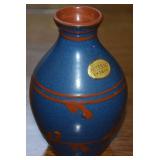 Vtg Nittsjo Sweden Art Pottery Vase 3.75" Tall