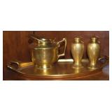 Lot of Pickard Gold Lustre Fine China w/ 12" Tray