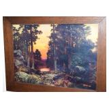 Thomas Moran Solitude Coconino Forest Framed