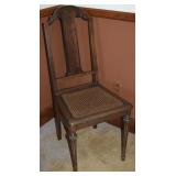 Antique Cane Seat Side Chair #58 1/2 - 38" tall