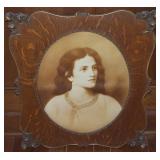 Victorian "Jesus Christ" TIger Oak Framed Fine Art