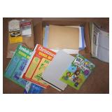 Box Full of Office, Calligraphy, Stencil Books +
