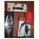 Kitchen Drawer Contents Lot: Wine Pourers +