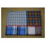 Vintage Wool Stitched Small Quilt/Blanket