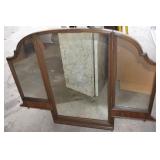 Vintage Tri-fold Dresser Mirror 46w x 33t