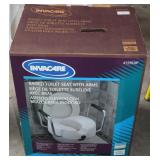 Invacare Raised Toilet Seat w/ Arms 1391AP