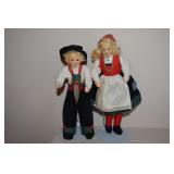 Vtg Ronnaug Petterssen Norwegian Boy & Girl Dolls