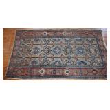 Antique Caucasian 3 Border Area Rug 73 x 42