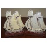 Vtg USA Made Jesus Savior Pilot Me Bookend Pair