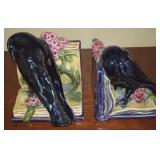 Rookwood Art Pottery Rook & Book 2274 Bookend Pair