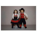 Vtg Ronnaug Petterssen Norwegian Boy & Girl Dolls
