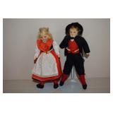 Vtg Ronnaug Petterssen Norwegian Boy & Girl Dolls