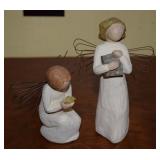 (2) Willow Tree Angel Figures: Miracles / Learning