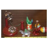 Vintage Metal (& Wood) Toys Lot w/ Tin Litho Pail