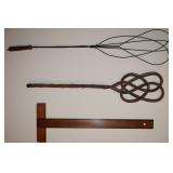 (3) Piece Lot w/ Drafting Tool & 2 Rug Beaters
