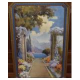 R Atkinson Fox Garden of Contentment Framed Litho