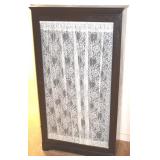 Antique Doored 3 Shelf Bookcase Cabinet w/ Key
