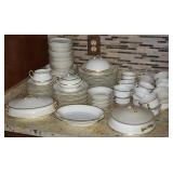 HUGE Steubenville China 18k Gold Accent Dinnerware
