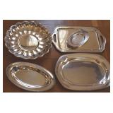 Lot of EPNS / SIlverplate Service Pcs w/ 13" Round