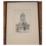 Edward J Cherry Signed Tom Tower at Christ Church