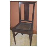 Antique Cane Seat Dining Chair 34.5" Tall