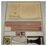 Vtg Dennisons Deluxe Letter Wax Set w/ "N"