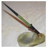 Antique Sheaffer Green & Black Fountain Pen Desk