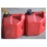 (2) 2 Gallon Red Plastic Gasoline Cans