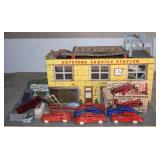 Vintage Keystone Firestone Service Station + (6)