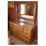 Vtg Kroehler Custom Crafted 10 Drawer Dresser