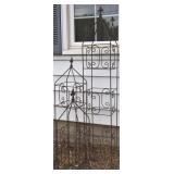 3pc Graduated Fleur de Lis Finial Building Trellis