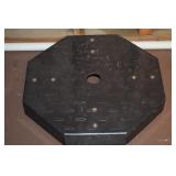Industrial Metal Octagonal Rolling Base 15w