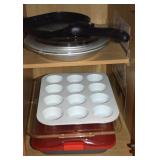 Kitchen Cupboard Contents Lot w/ Baking & Pan