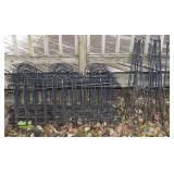 Over 50 Foot Black Metal 21" Tall Fencing