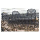 (11) Black Metal Garden Trellis / Low Fence 21t