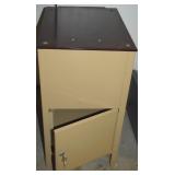 Vintage Metal Locking Upper & Lower File Cabinet