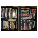 (2) Lidded Totes of VHS w/ (1) Disney Diamond