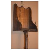 Vtg Solid Wood Wall Hanging Scoop 17" Long
