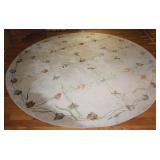Quality Round Tellis Flowers (Tulips+) Pattern Rug