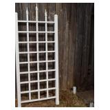 White PVC (Hollow) Garden Trellis / Gate 27.75w x